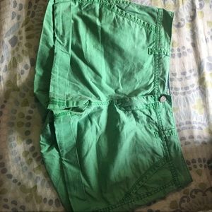 Green Khaki Shorts